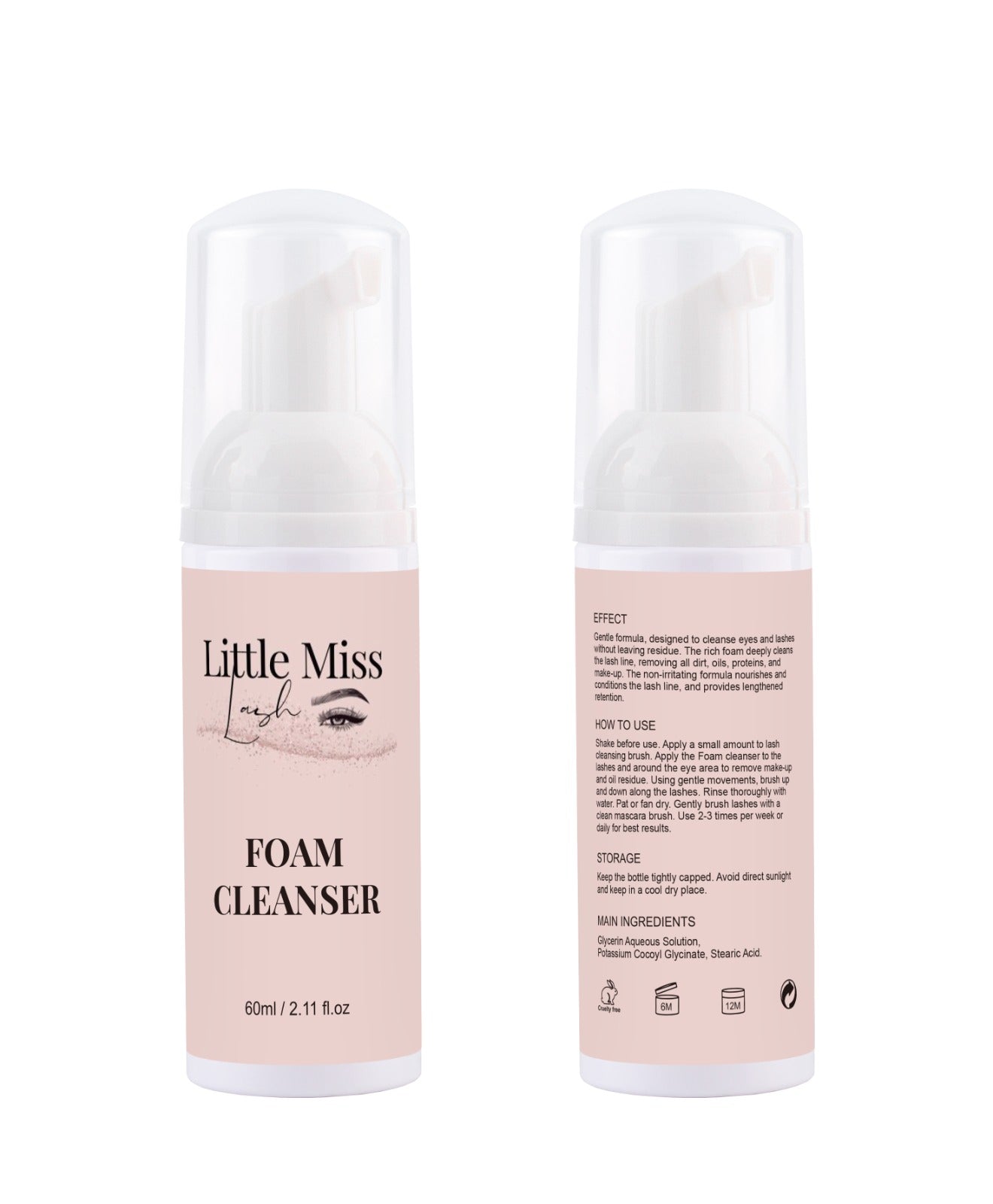Eyelash Shampoo with cleansing brush